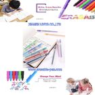 Pisanie gładko luźne długopis z 12 kolorowymi liniami