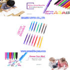 20 kolorów Friction Clicker Wymazywalne długopisy