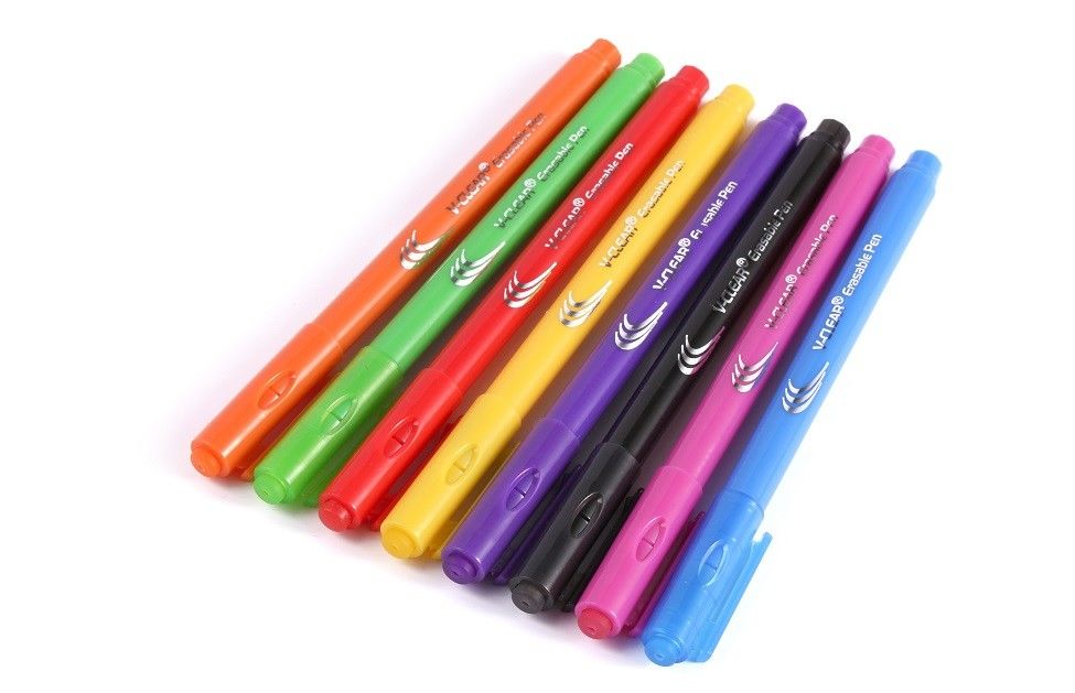 Długopisy znikające w wysokiej temperaturze, czerwone, zielone, ścierne